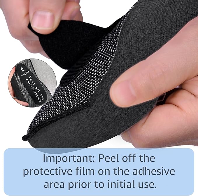 Neck Travel Pillows for Airplanes Memory Foam Neck Comfort Pillow Compact Ergonomic Design Sleeping Essentials for Long Flights Car Rides and Home Use (Black)