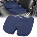 Nilight Car Seat Cushion Blue Velvet Gel Memory Foam Seats Soft and Comfortable Suitable for Daily Life and Driving Relieves Sciatica and Tailbone Pain Improves Drive Vision