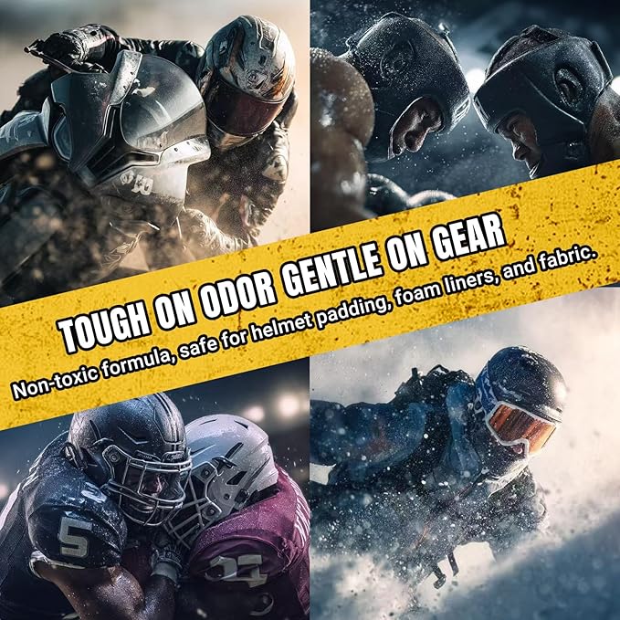 IASUS Z5 Helmet & Gear Deodorizer Spray - Unscented Surface Odor Spray for Motorcycle Helmet, Gloves, Shoes, Boxing, Football, Ski, Hockey & Gym Gear - 2oz Travel Size