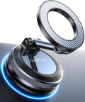 Coolpow【Newest Nano Gel Suction Cup Vacuum Magnetic Phone Holder for Car Phone Holder Mount【Movable Suction】Magsafe Car Mount Cell Phone Holders for Your Car Accessories for iPhone 17 Pro Max 16 15 14