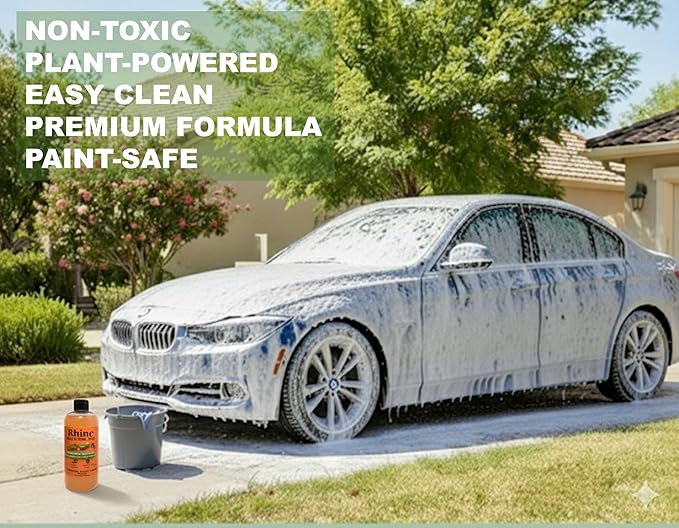 Plant-based Eco-friendly Car Wash Soap, Non-Toxic, High-Foam, Concentrated Premium Car cleaning soap