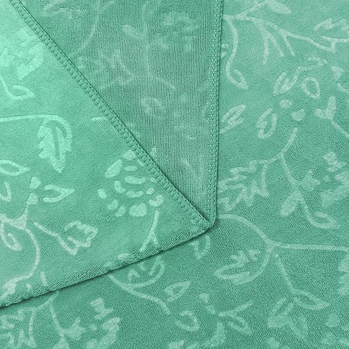 JML Extra Large Bath Sheets, 2 Pack, 35" x 70", Microfiber Absorbent & Quick Dry Bath Towels for Adult, Soft Bathroom Towels for Body, Sauna, Salon,Sport, Fitness, Yoga, Green