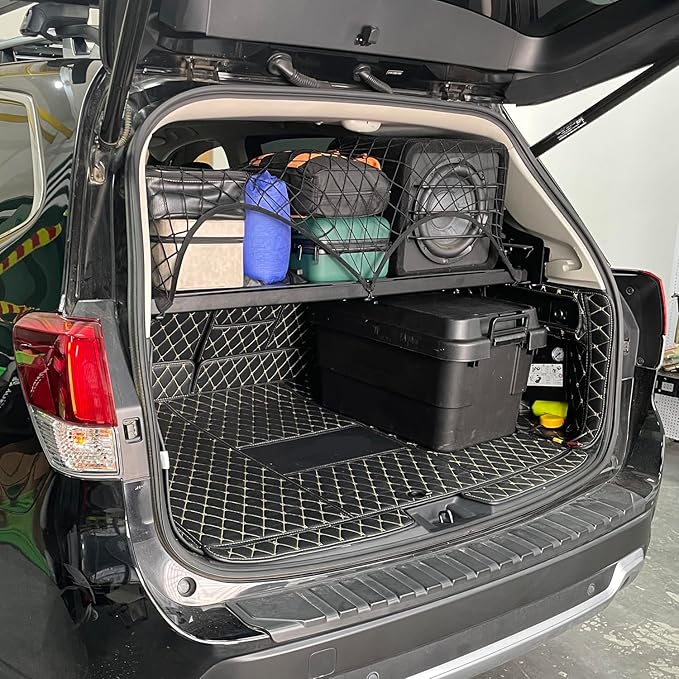 HIGH FLYING for Subaru Forester 2019-2024 Car Accessories Modular Storage Molle Panels System Trunk Shelf Luggage Storage Carrier Trunk Organizer Aluminum Alloy (Trunk Shelf)