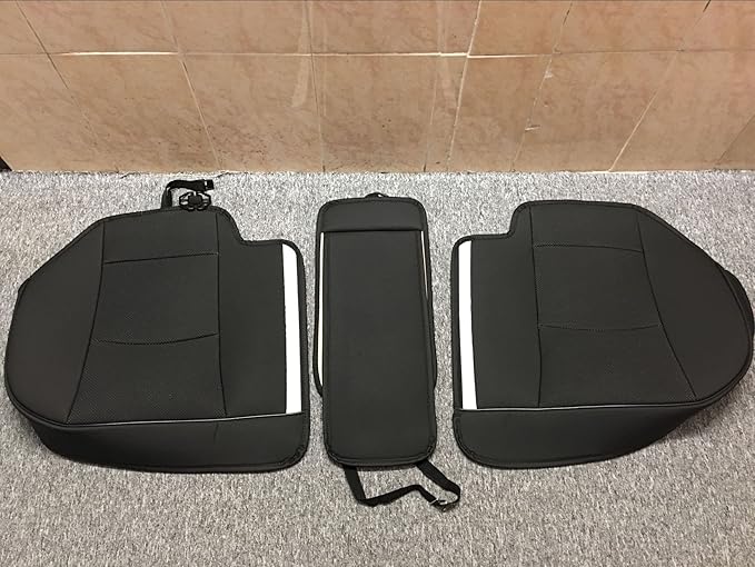 1 Pack Scalable (124-140cm) Back Seat Cover Car Seat Cover Seat Protector Rear Seat Bottom Cover Fits 90% of car - for Seat Bottom Only (Black - Rear seat)