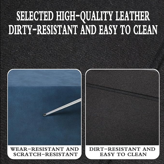 Trunk Organizer for Jeep Grand Cherokee 2021-2025 - Blue Alcantara Leather Storage Box, Tailored Precision, Maximize Your Storage, Large Foldable Trunk Organizer Boxs with 3 Compartment