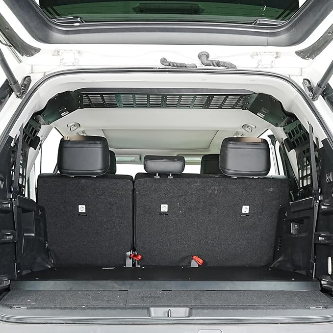 HIGH FLYING Car Accessories for Toyota Sequoia 2023 2024 2025 Modular System Storage Molle Panels Trunk Shelf Storage Trunk Organizer Aluminum Alloy (Roof Panel Shelf)