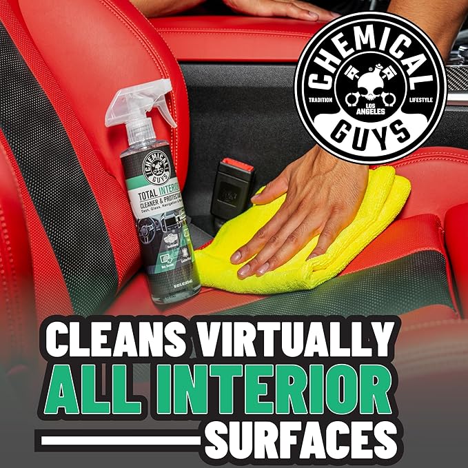 Chemical Guys SPI2341602 Total Interior Cleaner and Protectant, New Car Smell, (Safe for Cars, Trucks, SUVs, Jeeps, RVs & More) 2-16 fl oz