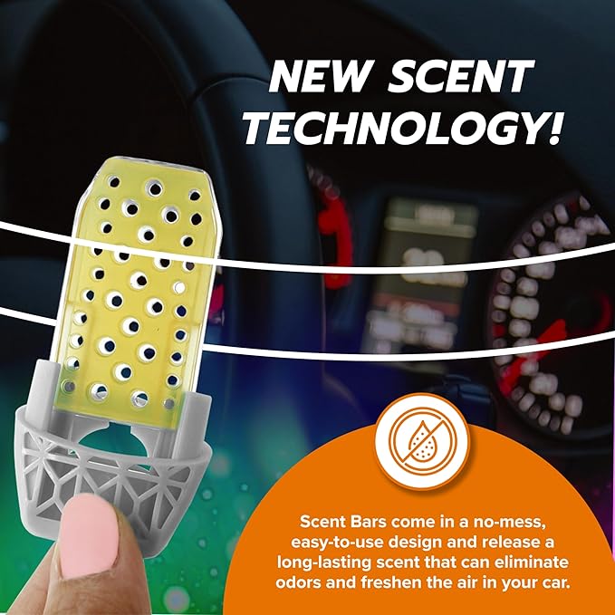 Drive Time Power Fresh 12-Volt Car Plug-In Air Fresheners – Refill Scent Bars for Vehicles, Aroma Fresheners, and Car Refreshing Scents – Includes 6 Long-Lasting Refills – Compact Size