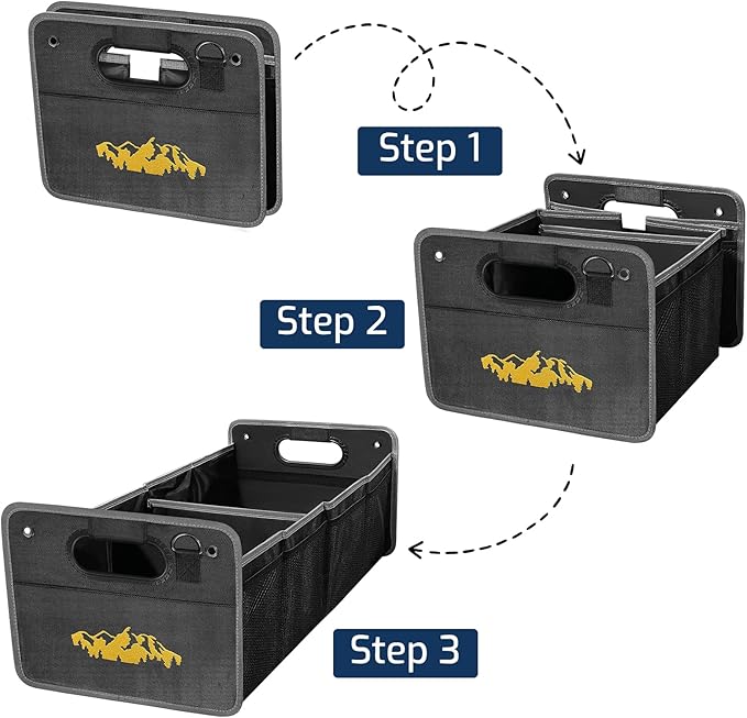 Car Trunk Organizer for Subaru Outback Crosstrek Forester Ascent Impreza WRX Legacy Accessories, Car Trunk SUV Accessories for Men & Women, 600D Oxford Polyester Trunk Storage Organizer Box (ORANGE)