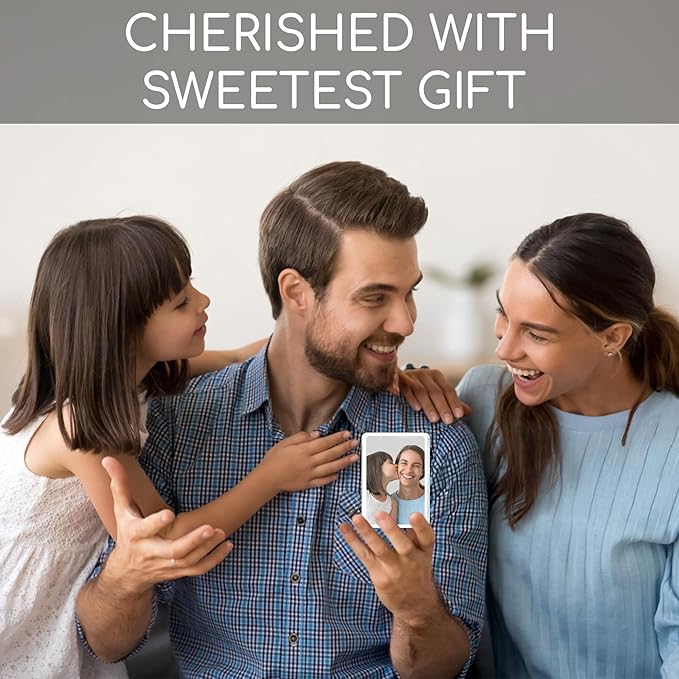 (Set 2) Car Visor Photo Clip Car Gifts for Boyfriend, Husband, Valentines Day Gifts Sun Visor Clip Photo Frame Picture Holder, Drive Safe I Love You Magnet Acrylic Sunvisor for Couple, Men, Women