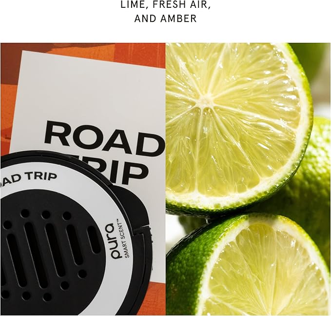 Pura and Homesick - Fragrance for Pura Car Diffuser - Clean & Safe Luxury Diffuser Scent - Long-Lasting Fragrance for 30 Days of Aroma - Spring & Summer Household Essential - Road Trip