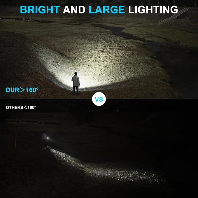 WUBEN C3 Flashlight 1200 High Lumens Rechargeable Flashlights 6 Modes Super Bright IP68 LED Tactical Flashlight for Camping, Home, Emergency, Rescue, Hunting, Inspection, Repair, Tool Gifts for Men