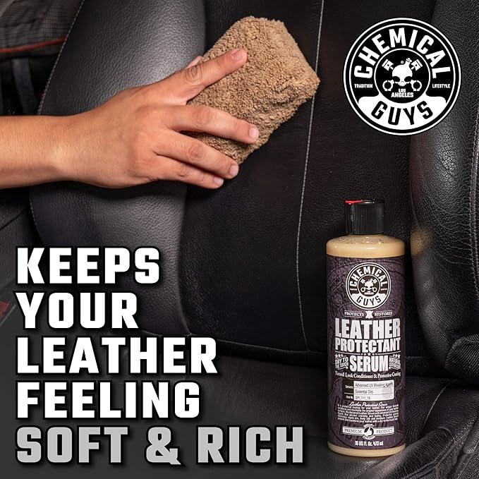 Chemical Guys HOL_113 Leather Lovers Kit for Leather Car Interiors, Furniture, Apparel, Shoes, Sneakers, Boots (Works on Natural, Synthetic, Pleather, Faux Leather and More) (5 Items), 16 oz, Black