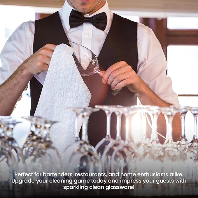 100% Cotton Terry Towels Cleaning Cloths Pack of 250(12x12 Inches) White Cotton Terry Cloth Bar Rags White Bar Towels, Multipurpose High Absorbent Terry Towels for Cleaning Auto Detailing or Painters