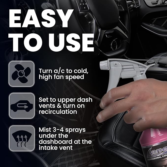 Lane's Premium Car Air Fresheners - Bubble Gum Scent Water Based - 32oz Eliminate Bad Odors of Pet & Food From Car Interior Leather, Carpet, Upholstery Great For Cars, Trucks, SUVs, RVs & More