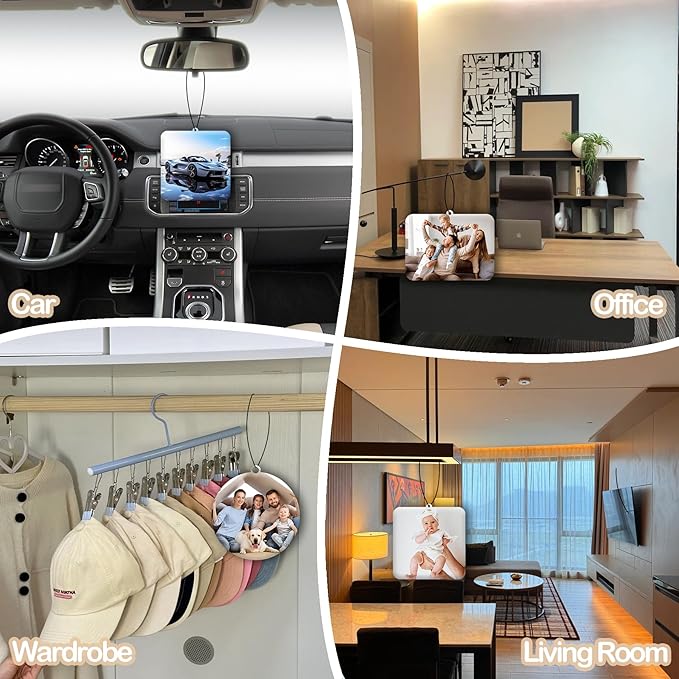 10-1000Pcs Custom LOGO Air Fresheners, Customized Bulk Car Air Freshener, Personalized Photo Company Text LOGO Air Fresheners Brand Wedding Gifts (Square)