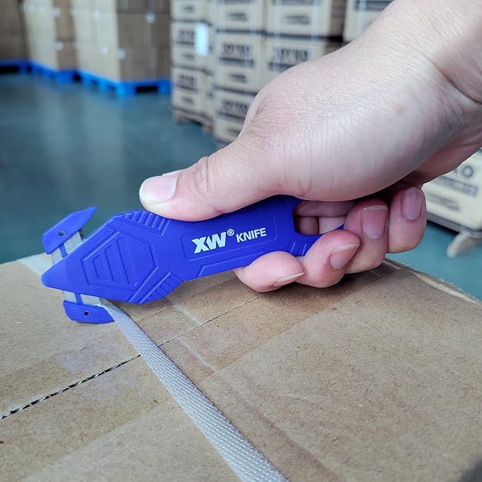 XW Safety Box Cutter, Carton and Package Opener of Assorted Colors, 6-Pack