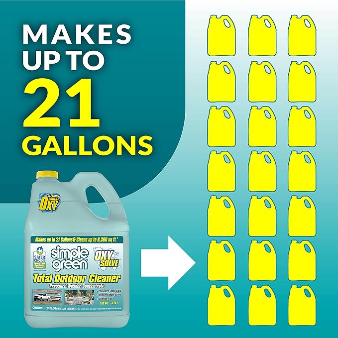 Simple Green Oxy Solve Total Outdoor Pressure Washer Cleaner – 1 Gal
