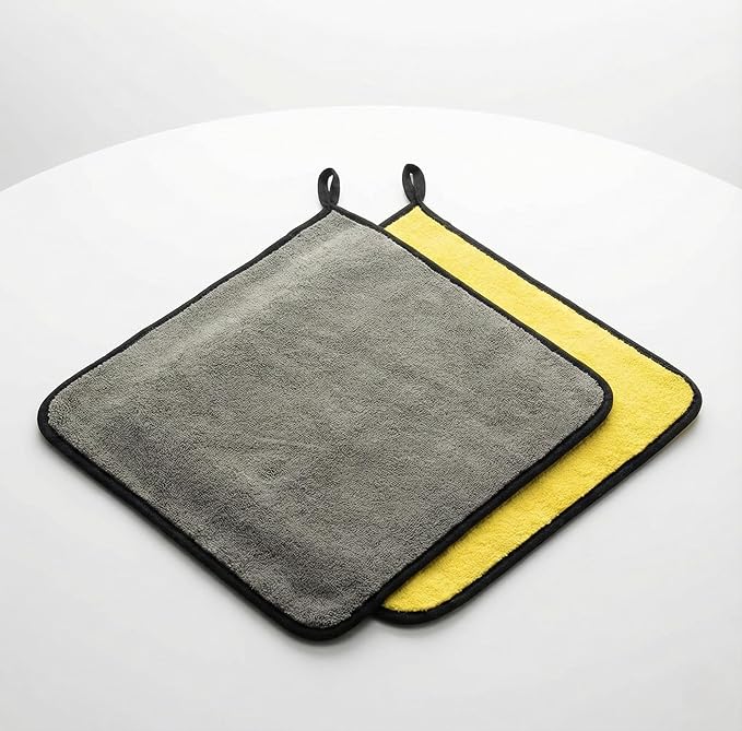 Car Microfiber Towel 800GSM – 6-Pack Lint-Free Towels for Car Drying & Detailing – Super Absorbent, Scratch-Free 16x16 Auto Cleaning Cloths