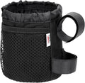 KEMIMOTO Bike Cup Holder, Bike Water Bottle Holder Bicycle Handlebar Drink Holder with Mesh Pockets Phone Bag, Universal Compatible with Road Bike MTB E-Bike Cruiser Scooter Wheelchair