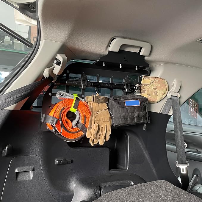 HIGH FLYING for Toyota Fortuner 2016-2024 Car Accessories Modular Storage Molle Panels System Trunk Shelf Luggage Trunk Organizer Aluminum Alloy (Side Panels)