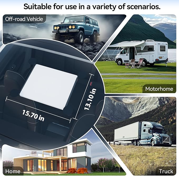 Starlink Mini Suction Cup Mount, Vehicle Sunroof and Glass Surfaces – Secure Satellite Mounting Kit with Strong Grip for Car Rack System Adapters in RVs, Boats, and Road Trips