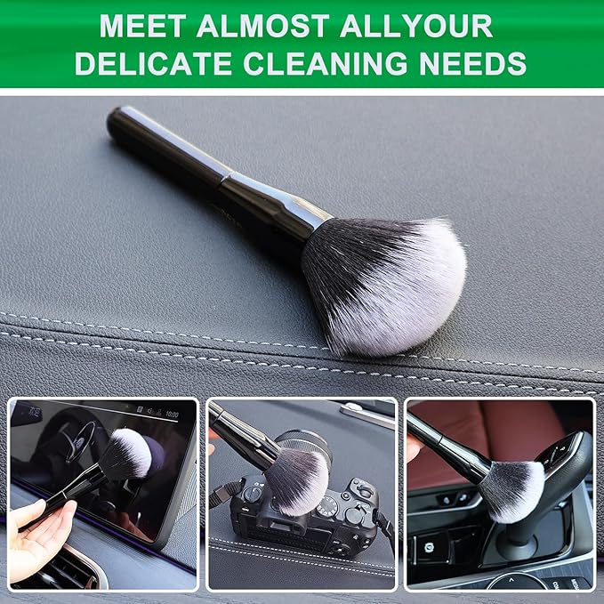1 Pack Exquisite Microfiber Duster Brush with Soft Fibers, Dust Brushes, Efficient Dust Removal, Cleaning Tool Perfect for Car Interior, Digital Devices, Keyboards, Artwork, Craft