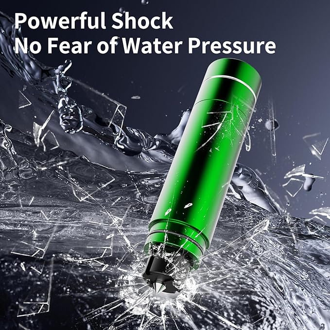 HHXS Car Glass Breaker and Seatbelt Cutter 4 Pack,Car Window Breaker Tool,Portable Car Safety Hammer Escape Hammer with Tempered Glass Sample Universal Safe Hammer Emergency Hammer for Car(Green)