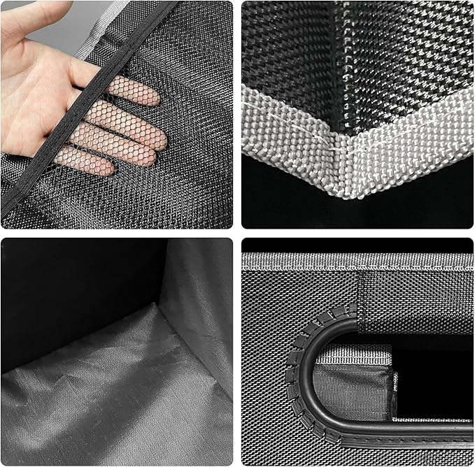 Car Trunk Organizer for Subaru Outback Crosstrek Forester Ascent Impreza WRX Legacy Accessories, Car Trunk SUV Accessories for Men & Women, 600D Oxford Polyester Trunk Storage Organizer Box (WHITE)