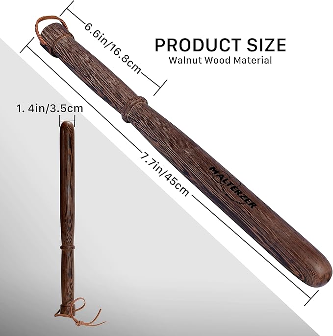 Wooden Tire Checker for Truckers Tool for Checking Tire Pressure, Wheel & Tire Accessories & Parts, Tire Repair Tools Fish Bat Self Defense