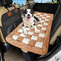 Dog Car Bed Mat, Non-Slip Backseat Extender Pet Blanket, Plaid Dog Bed for SUVs, Sedans & Trucks, Chew-Resistant Travel Pad for Dogs, Easy Clean & Scratch-Proof & Comfort (50"x24.6")