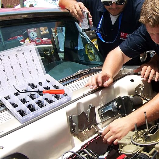 GOOACC 190 Pcs Car Retainer Clips & Fastener Remover - 18 Most Popular Sizes & Applications Auto Push Pin Rivets Set -Door Trim Panel Clips for Toyota, Honda, Nissan, Mazda - Bonus Fastener Remover