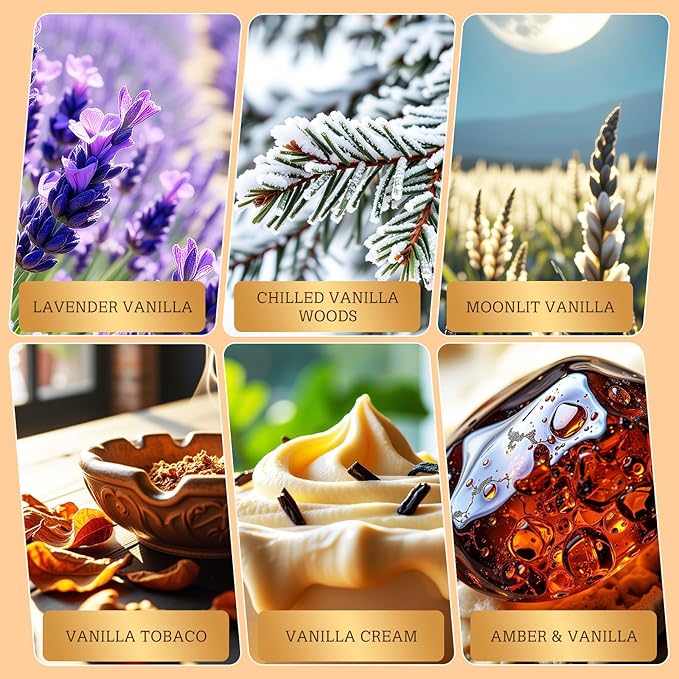 RAINBOW ABBY 6 Pack Car Air Freshener for Women - Long Lasting Hanging Diffuser with Essential Oil Scents, Cute Unisex Vehicle Interior Accessories Gift