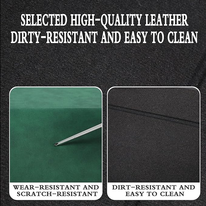 Trunk Organizer for Ford Explorer 2020-2025 - Green Alcantara Leather Storage Box, Tailored Precision, Maximize Your Storage, Large Foldable Trunk Organizer Boxs with 3 Compartments