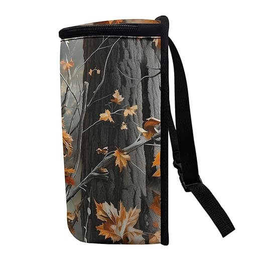 Camo Bear Car Trash Can Leak-Proof Car Trash Bin American Flag Collapsible Portable Auto Garbage Bag Large Capacity Trashcan Storage Bag Organizer