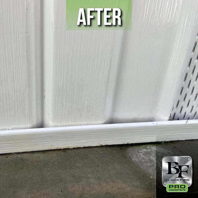 BLACKFIRE Pro Concentrate Instant Mildew Stain Remover Spray | Professional Grade, Rapid Action, No-Scrub Formula, Safe to Use on Multiple Surfaces | Great for Home, Bathroom & Shower Cleaning | 16 oz