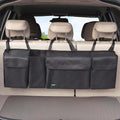 PIDO Hanging Trunk Organizer, Backseat Trunk Organizer for SUV, Hanging Car Storage Bag with Large Pockets for Sedan, Truck, Van, Upgraded Premium Fabric, Space Saving Car Interior Accessory