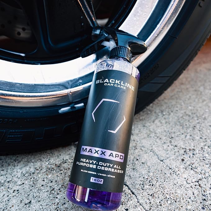Blackline Car Care - MAXX APD - All Purpose Cleaner - Heavy Duty Industrial Degreaser | Tire, Engine, Wheel, car seat, car interior, Detailing Cleaner
