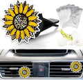 Cute Car Air Freshener Clips Leopard Sunflower Car Vent Clip Sunflower Cars Scents Cologne Air Conditioner Clip Auto Vent Interior Decoration Cars Accessories Sunflowers Loves Gifts for Women Men