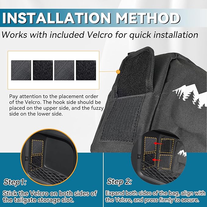 Trunk Organizer Multifunction Storage Backpack RAV4 Trunk Cubby Bag Organizer Oxford Cargo Side Pocket Bag for Toyota RAV4 2019 2020 2021 2022 2023 2024 2025 Car Interior Accessories, Black