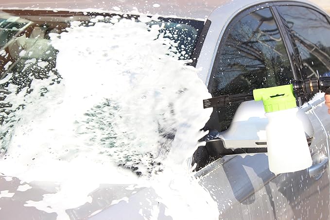 Mr. Detroit - Car Wash Foam Blaster Water Gun for Cars Trucks Boats Garden Home Use & More, Scratch Free Cleaning, Foam Cannon Car Sprayer - 1 pc Set