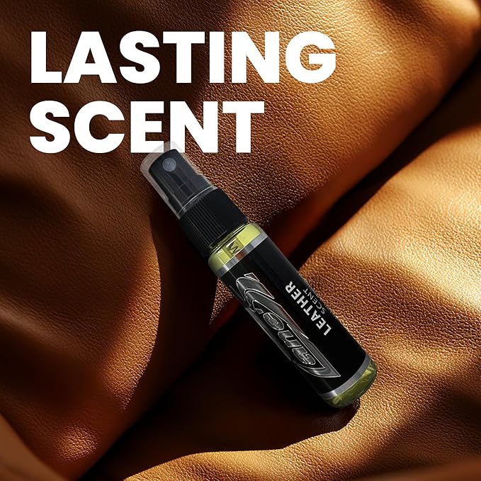 LANE’S Premium Car Air Freshener "Leather" - 1oz Water-Based, Long-Lasting Auto Scent Spray - Food, Pet, Odor Smell Deodorizer for Cars, Trucks, SUVs' Interior Leather, Carpet, Upholstery