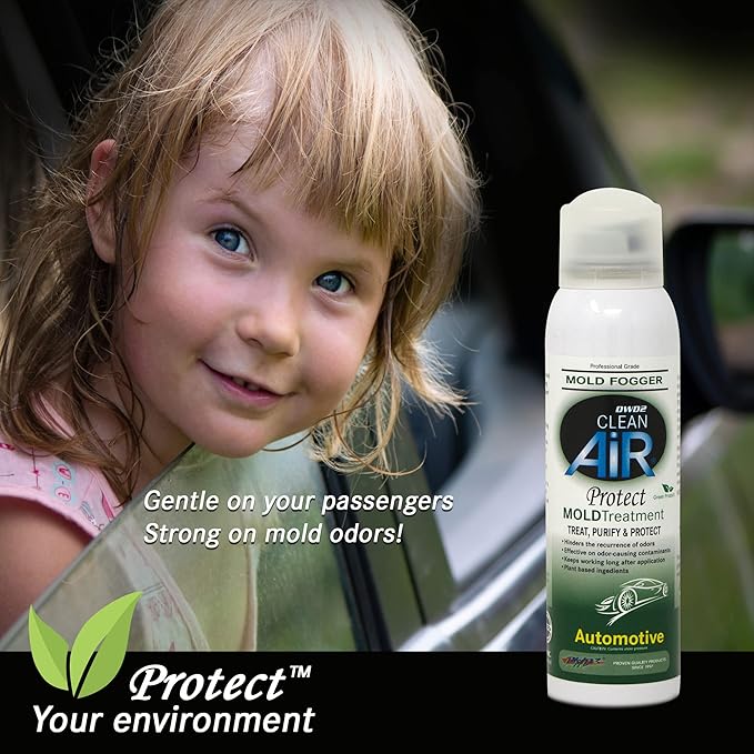 Protect™ Automotive Mold Treatment - Revitalize Your Car's Interior The Green Automotive Mold Treatment Solution. Say Goodbye to Unpleasant Odors and Hello to a Fresh and Protected Cabin (FOGGER)