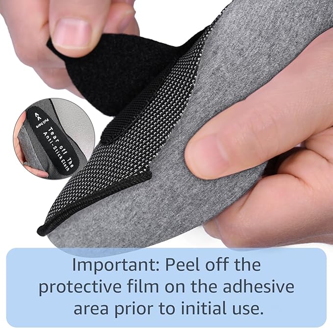 Neck Travel Pillows for Airplanes Memory Foam Neck Comfort Pillow Compact Ergonomic Design Sleeping Essentials for Long Flights Car Rides and Home Use (Grey)