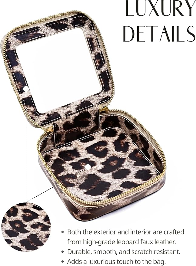 Popvibe Clear Makeup Bag Travel Cosmetic Case Transparent Toiletry Bag with Zipper, Portable Make Up Organizer Traveling Compact Car Bag for Essentials