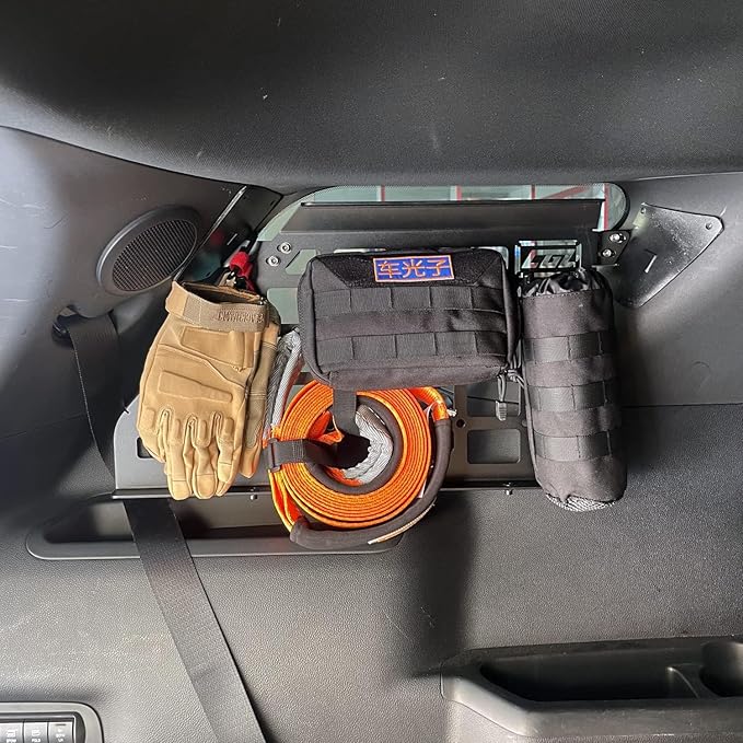 2011-2019 for Ford Explorer Car Side Window Shelf Rear Trunk Storage Panel Debris Rack Molle Panel 1Set