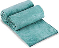 JML Extra Large Bath Sheets, 2 Pack, 35" x 70", Microfiber Absorbent & Quick Dry Bath Towels for Adult, Soft Bathroom Towels for Body, Sauna, Salon,Sport, Fitness, Yoga, Green