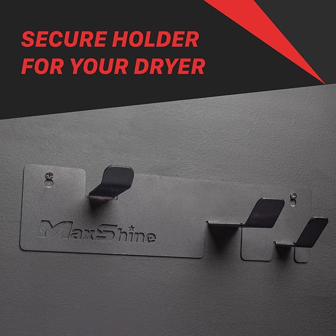Maxshine Mini Handheld Dryer Holder - Wall-Mounted Holder for Securing Your Car Air Dryer, Durable and Space-Saving Organizer for Garage or Mobile Car Detailing