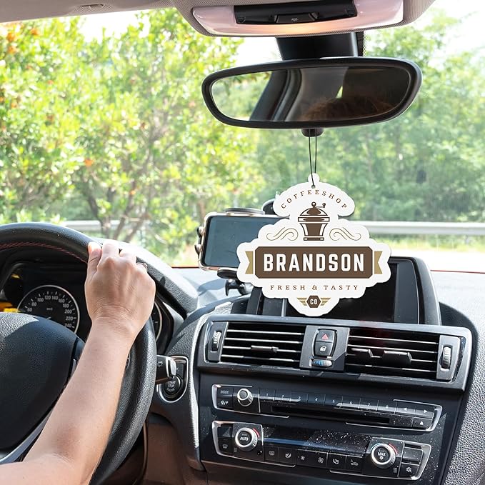 10-1000 Pcs Custom Air Fresheners with Picture - Personalized Photo Logo Text Double Sided Air Freshener Customized Bulk Gifts for Car Business Branding Events (Special Shape, Various)