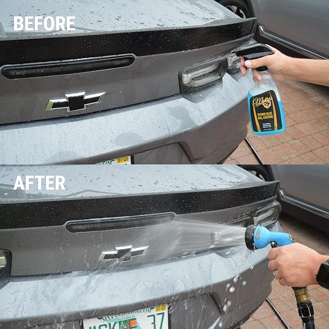 McKee's 37 - Hydro Blue SiO2 Coating | Ceramic Coating for Cars, Easy Protection & Shine Spray for Paint, Glass, Wheels, Chrome & Trim (22 oz)